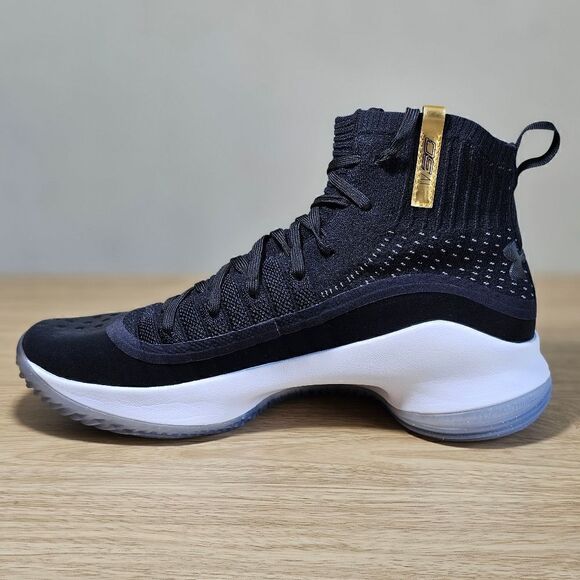 Under Armour Curry 4 'More Dimes' Women's Shoes 9.5 1298306-001 Black Gold White - Picture 10 of 15